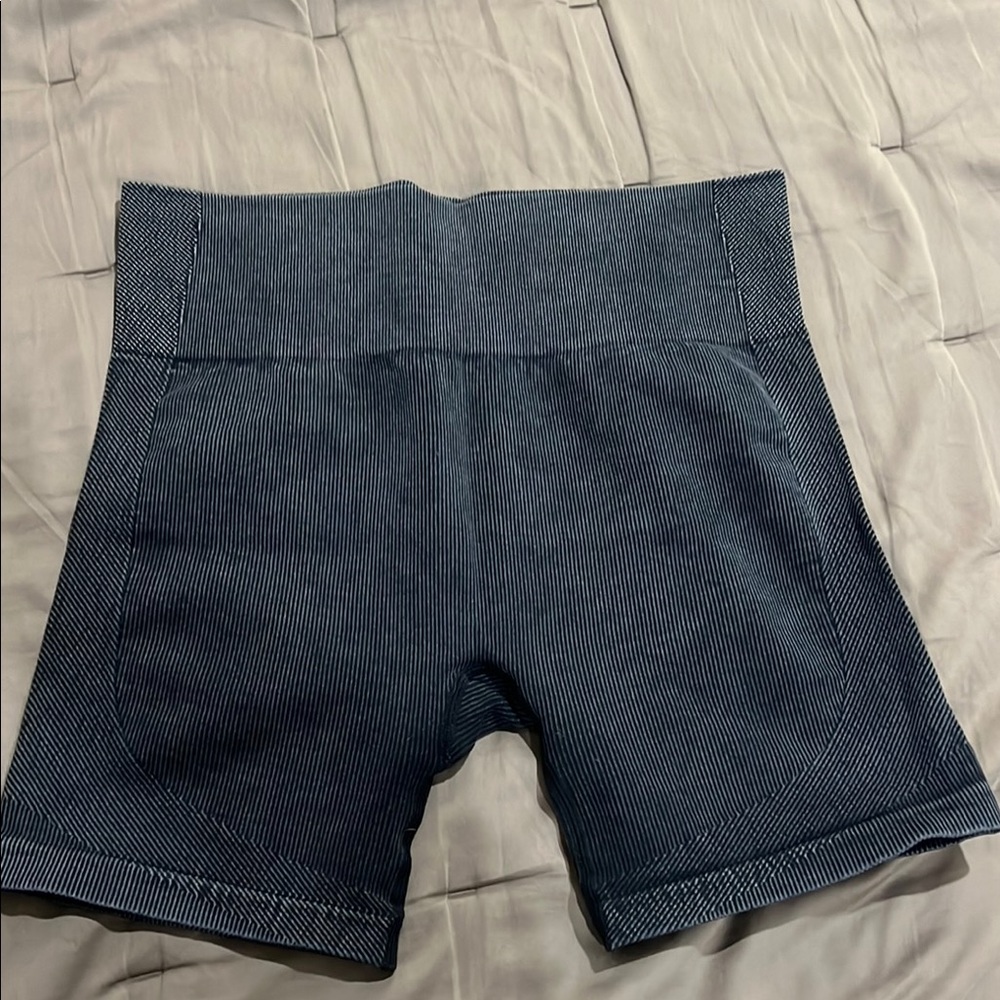 JoyLab Blue Bike Shorts with Cuffed Hem